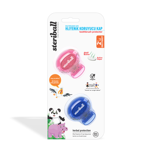 Steriball Kids Hijyenik Koruyucu Kap 2 li Paket - 7
