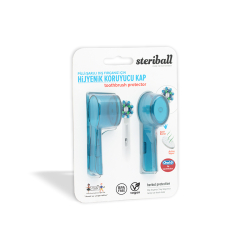 Steriball Pilli veya Şarjlı Diş Fırçaları İçin Hijyenik Diş Fırçası Kabı - Mavi - 2