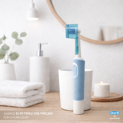 Steriball Pilli veya Şarjlı Diş Fırçaları İçin Hijyenik Diş Fırçası Kabı - Mavi - 4