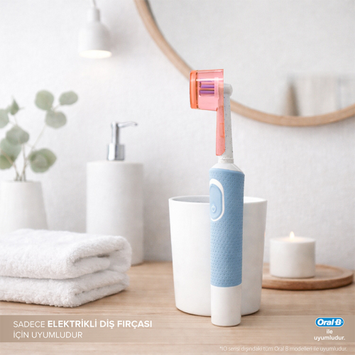 Steriball Pilli veya Şarjlı Diş Fırçaları İçin Hijyenik Diş Fırçası Kabı - Siyah ve Turuncu - 3