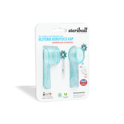 Steriball Pilli veya Şarjlı Diş Fırçaları İçin Hijyenik Diş Fırçası Kabı - Turkuaz - 1