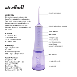 Steriball Taşınabilir Ağız Duşu - Lila - 3