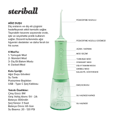 Steriball Taşınabilir Ağız Duşu - Yeşil - 3
