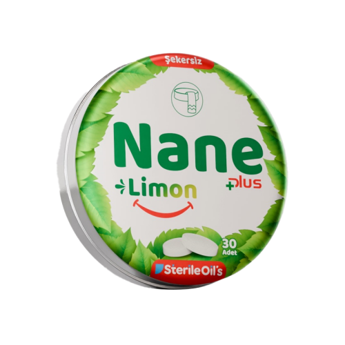 Sterile Oils Nane ve Limon Şekersiz Pastil 30 Adet - Sterile Oils