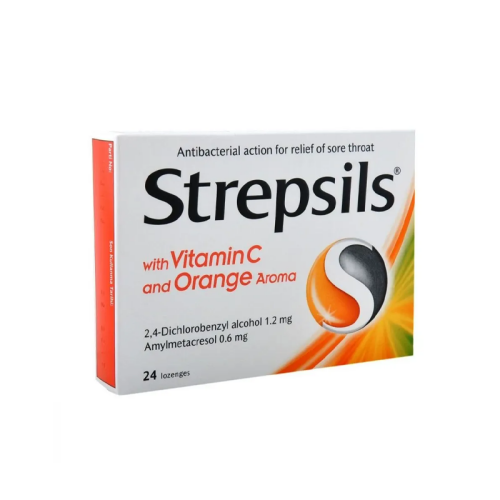 Strepsils Herbal C Vitaminli Portakal Aromalı Pastil 24 Adet - Strepsils Herbal