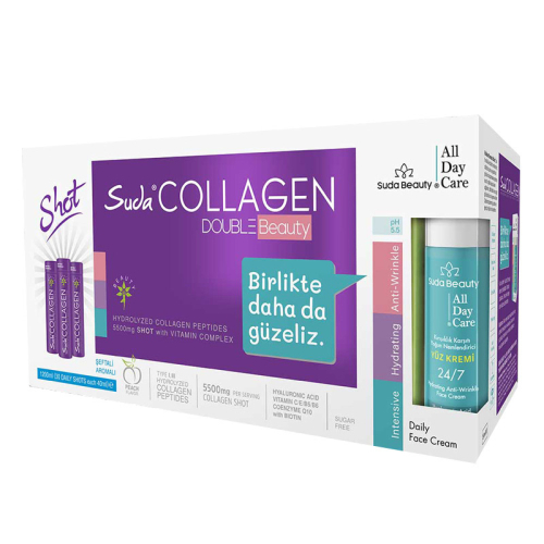 Suda Collagen Double Beauty Plum Şeftali Aromalı 40 ml x 30 Adet - 1