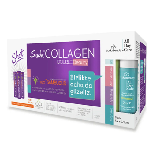 Suda Collagen Double Beauty Plum Vişne Aromalı 40 ml x 30 Adet - Suda Collagen