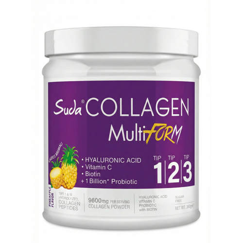 Suda Collagen MultiForm Ananas Aromalı Takviye Edici Gıda 360 gr - Suda Collagen