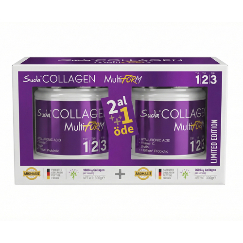 Suda Collagen Multiform Toz 2 x 300 gr - Suda Collagen