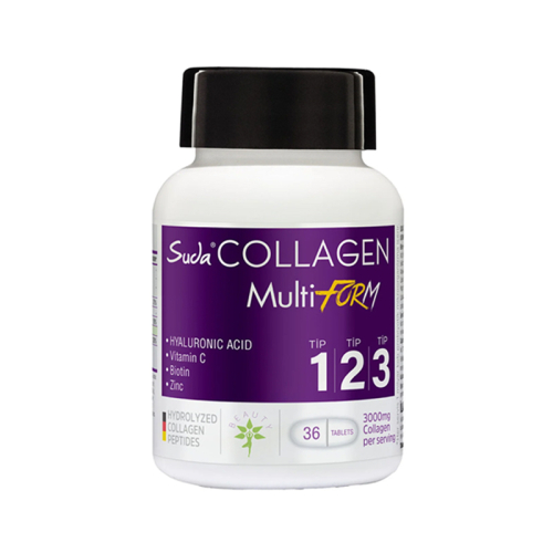 Suda Collagen Mutli Form Tip 1,2,3 Takviye Edici Gıda 36 Tablet - Suda Collagen