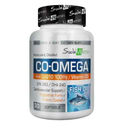 Suda Vitamin CO-Omega Coenzyme Q10 30 Yumuşak Kapsül - 1