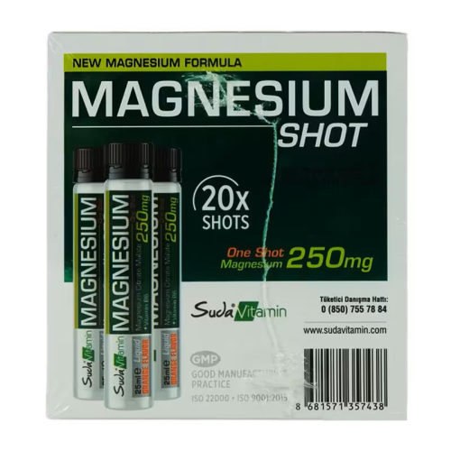 Suda Vitamin Magnesium Shot Portakal Aromalı 20 x 25ml - 4
