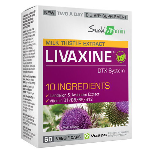 Suda Vitamin Milk Thistle Extract Livaxine 60 Kapsül - Suda Vitamin