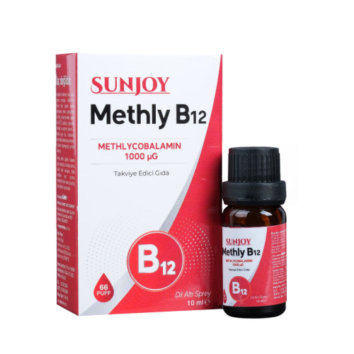 Sunjoy Methyl B12 Dilaltı Sprey Takviye Edici Gıda 10 ml - Güney Farma İlaç
