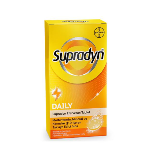 Supradyn Daily Multivitamin, Mineral ve Koenzim İçeren Takviye Edici Gıda 30 Tablet - Supradyn