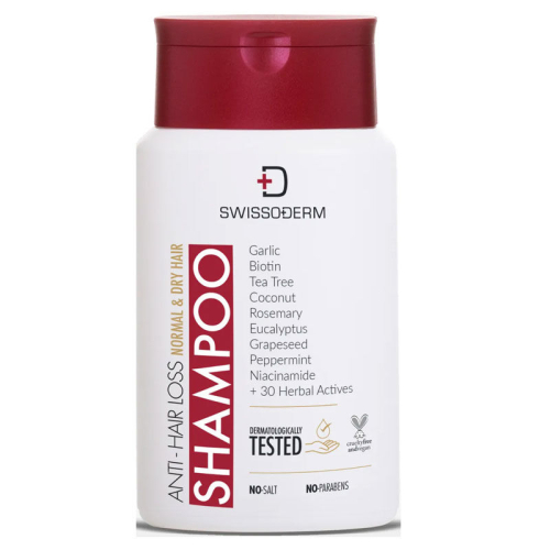 Swissoderm Saç Dökülmesine Karşı Şampuan 300 ml - Normal Kuru Saç Tipi - Swissoderm