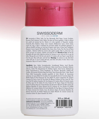 Swissoderm Saç Dökülmesine Karşı Şampuan 300 ml - Yağlı Saç Tipi - 3
