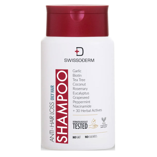 Swissoderm Saç Dökülmesine Karşı Şampuan 300 ml - Yağlı Saç Tipi - Swissoderm