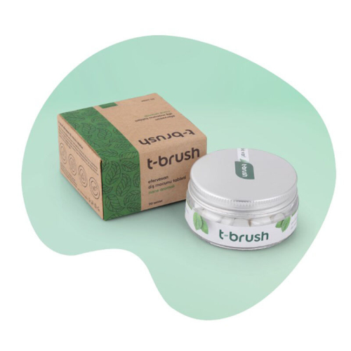 T-Brush Nane Aromalı Florürsüz Diş Macunu 90 Tablet - T-Brush