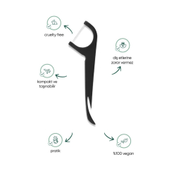 T-Brush Nane Tadı İçerikli Kürdanlı Diş İpi 30 adet - 2