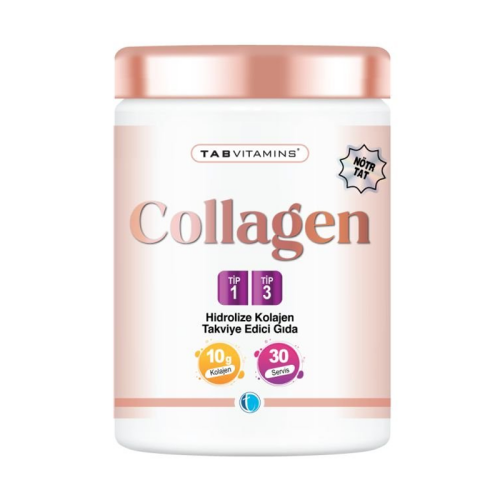 Tab Vitamins Hidrolize Kolajen Tip I-Tip III İçeren Takviye Edici Gıda 30 Servis - 1