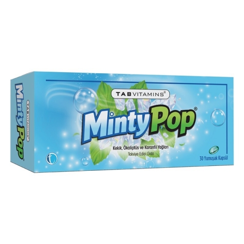 Tab Vitamins Minty Pop Takviye Edici Gıda 30 Kapsül - 1