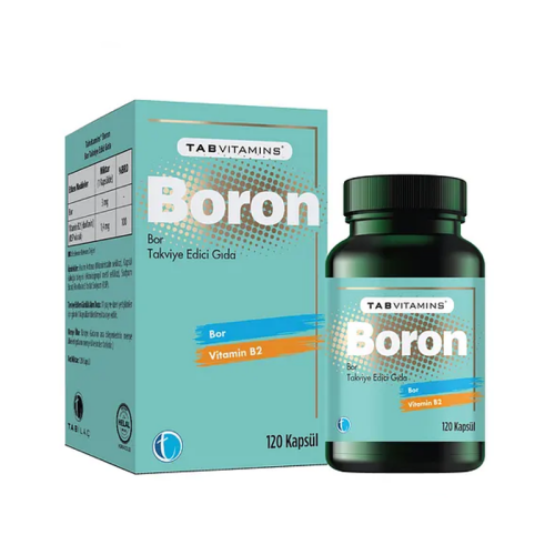 TabVitamins Boron BOR Takviye Edici Gıda 120 Kapsül - TAB İlaç Sanayi A.Ş
