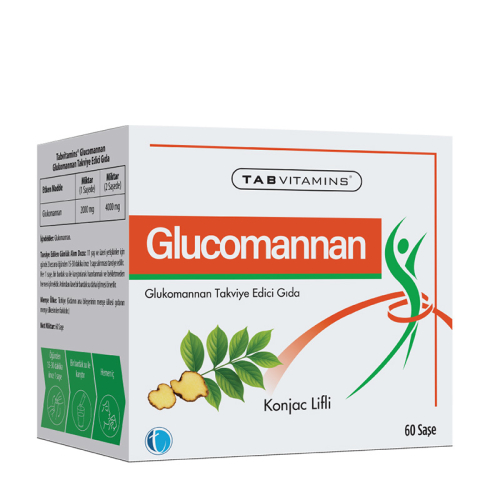 TabVitamins Glucomannan Food Supplement 60 Şase - TAB İlaç Sanayi A.Ş