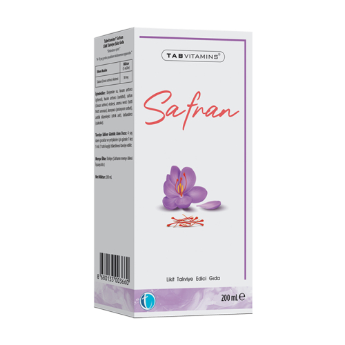 Tabvitamins Safran İçeren Takviye Edici Gıda 200 ml - TAB İlaç Sanayi A.Ş