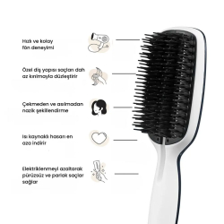 Tangle Teezer Blow Styling - Paddle Small - Blue-Cream - 2