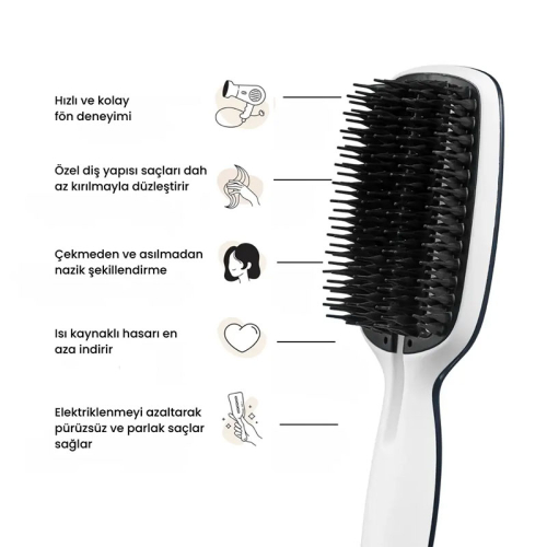 Tangle Teezer Blow Styling - Paddle Small - Blue-Cream - 2