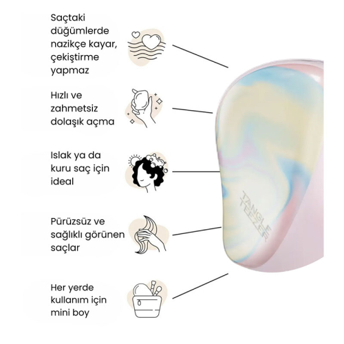 Tangle Teezer Compact StylerIce Cream Swirl Saç Fırçası - 4