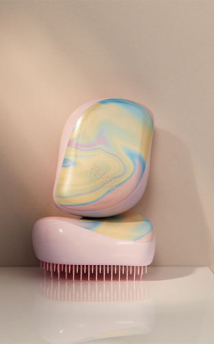 Tangle Teezer Compact StylerIce Cream Swirl Saç Fırçası - Düz ve Kıvırcık Saçlar için Seyahat ve Çanta Boy Tarak - 5