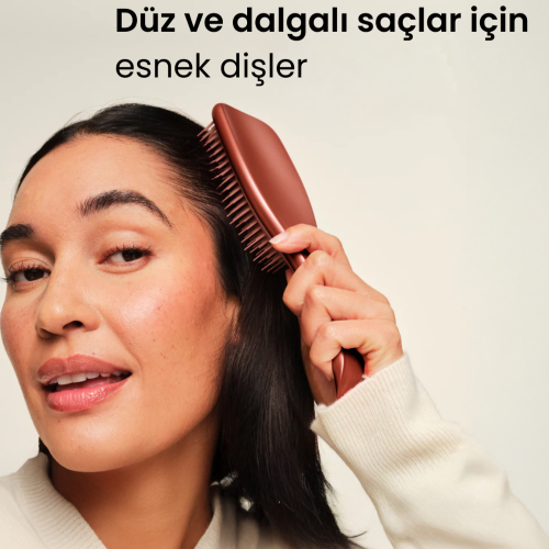 Tangle Teezer Ultimate Detangler Chrome Choc Bronze Islak ve Kuru Düz ve Kıvırcık Saçlar için Saç Fırçası-Tarak - 6