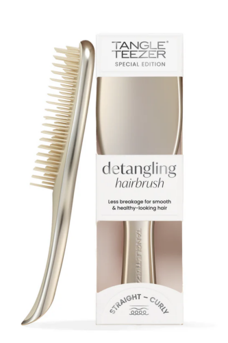 Tangle Teezer Ultimate Detangler Chrome Champagne Gold Islak ve Kuru Düz ve Kıvırcık Saçlar için Saç Fırçası-Tarak - Tangle Teezer