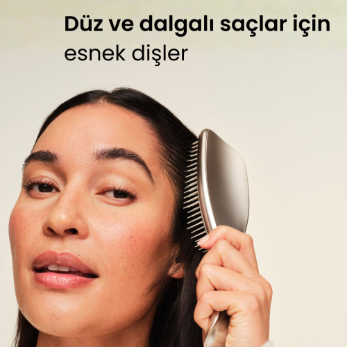 Tangle Teezer Ultimate Detangler Chrome Champagne Gold Islak ve Kuru Düz ve Kıvırcık Saçlar için Saç Fırçası-Tarak - 6