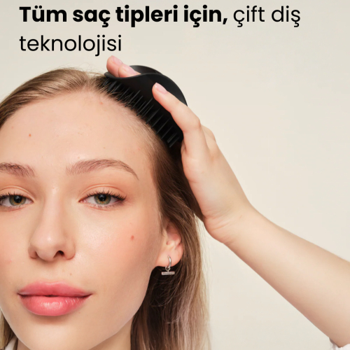 Tangle Teezer Scalp Brush Black Masaj ve Saç Fırçası-Tarak Islak Kullanım - Tüm Saç Tipleri - 4