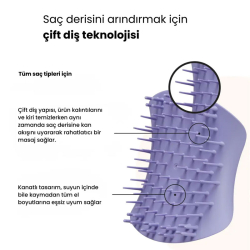 Tangle Teezer Scalp Brush Lilac Masaj ve Saç Fırçası-Tarak Islak Kullanım - 3