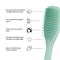 Tangle Teezer The Ultimate Detangler Fine Fragile Dark Teal-Hassas İnce Saç Fırçası-Tarak - 3