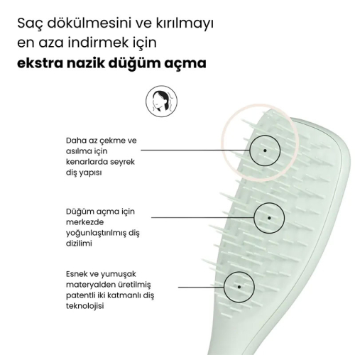 Tangle Teezer TUD - Extra Gentle - Eucalyptus Green - 3