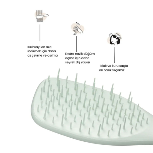 Tangle Teezer TUD - Extra Gentle - Eucalyptus Green - 2