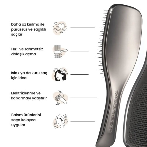 Tangle Teezer Ultimate Detangler - Chrome - Midnight Silver - 2