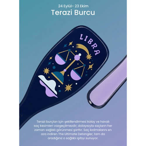 Tangle Teezer Zodiac The Ultimate Detangler Libra Saç Açıcı Tarak (Düz ve Kıvırcık Saçlar) - Terazi Burcu - 9