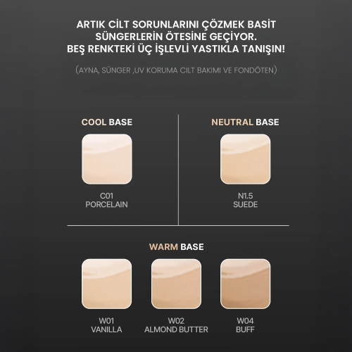 TFIT Cushion Fondöten SPF50 W02 Almond Butter 12gr - 4