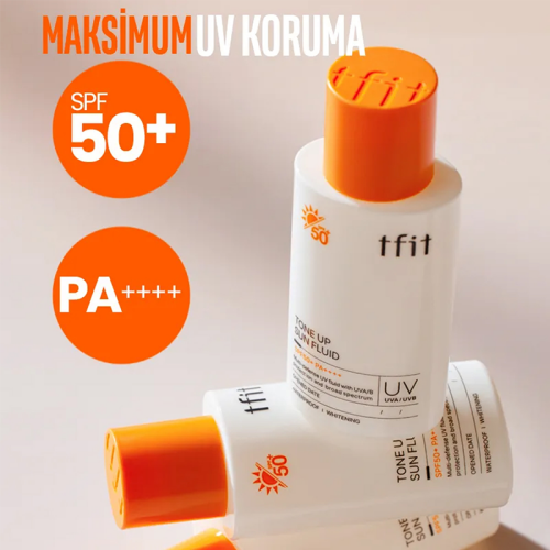 TFIT Tone Up Sun Fluid SPF50 Güneş Kremi 50 ml - 5