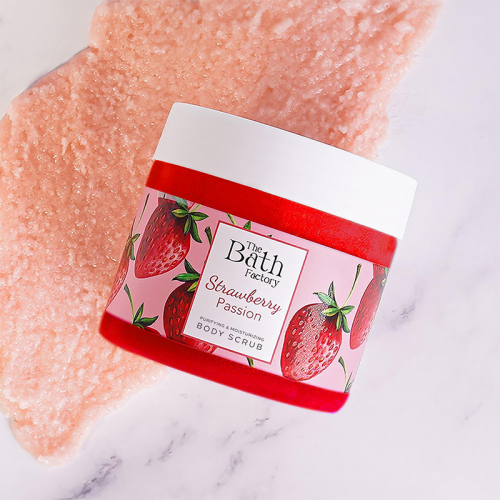 The Bath Factory Vücut Peelingi - Çilek Aromalı 300 gr - 2