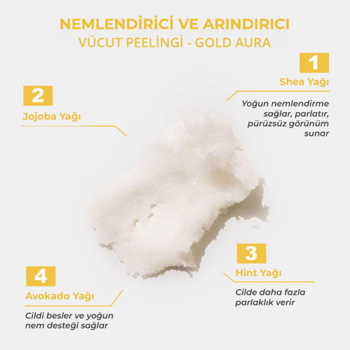 The Bath Factory Vücut Peelingi - Gold Aura 300 gr - 3