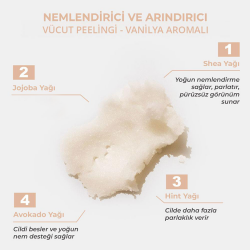 The Bath Factory Vücut Peelingi - Vanilya Aromalı 300 gr - 3