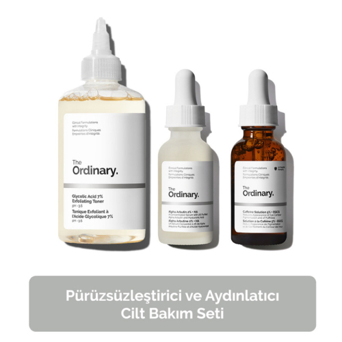 The Ordinary Pürüzsüzleştirici ve Aydınlatıcı Cilt Bakım SETİ - 2