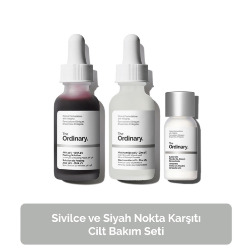 The Ordinary Sivilce ve Siyah Nokta Karşıtı Cilt Bakım SETİ - 2